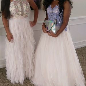 Purple Sleeveless Princess Prom Dress